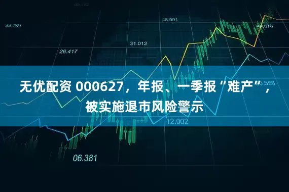 无优配资 000627，年报、一季报“难产”，被实施退市风险警示