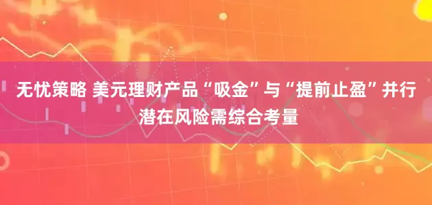 无忧策略 美元理财产品“吸金”与“提前止盈”并行 潜在风险需综合考量